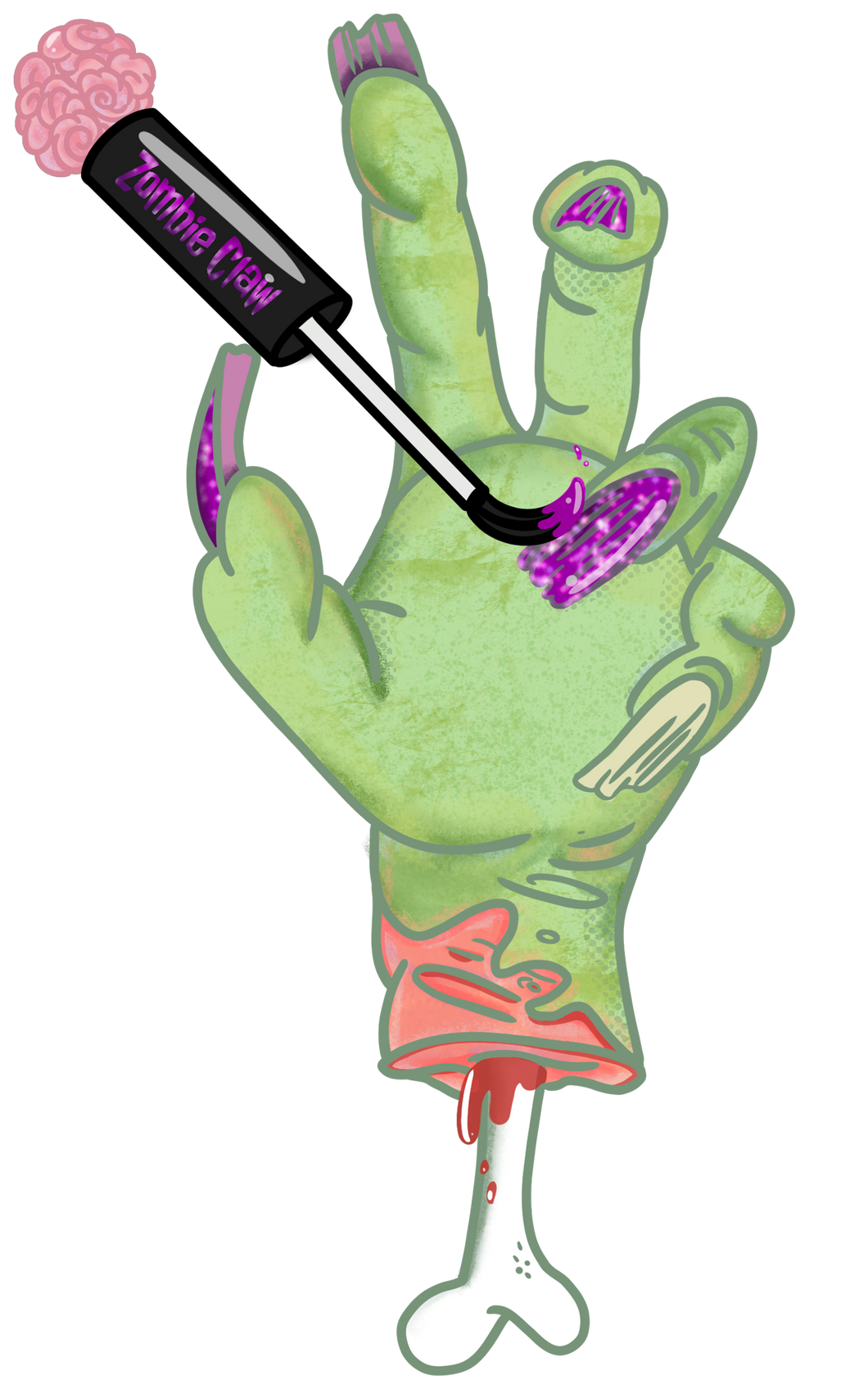 Zombie Hand Sticker