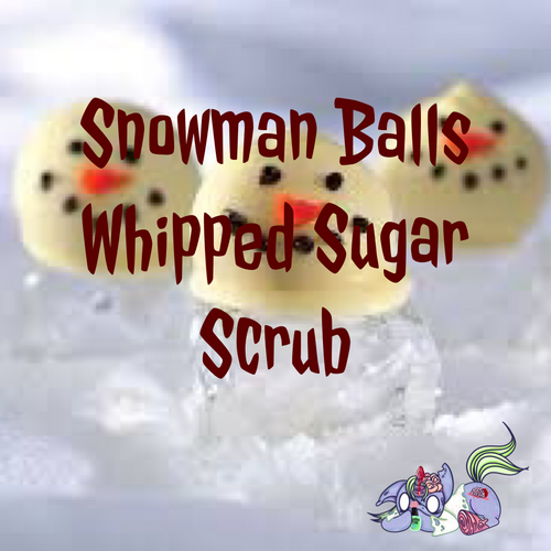 Snowman Balls Whipped Sugar Scrub